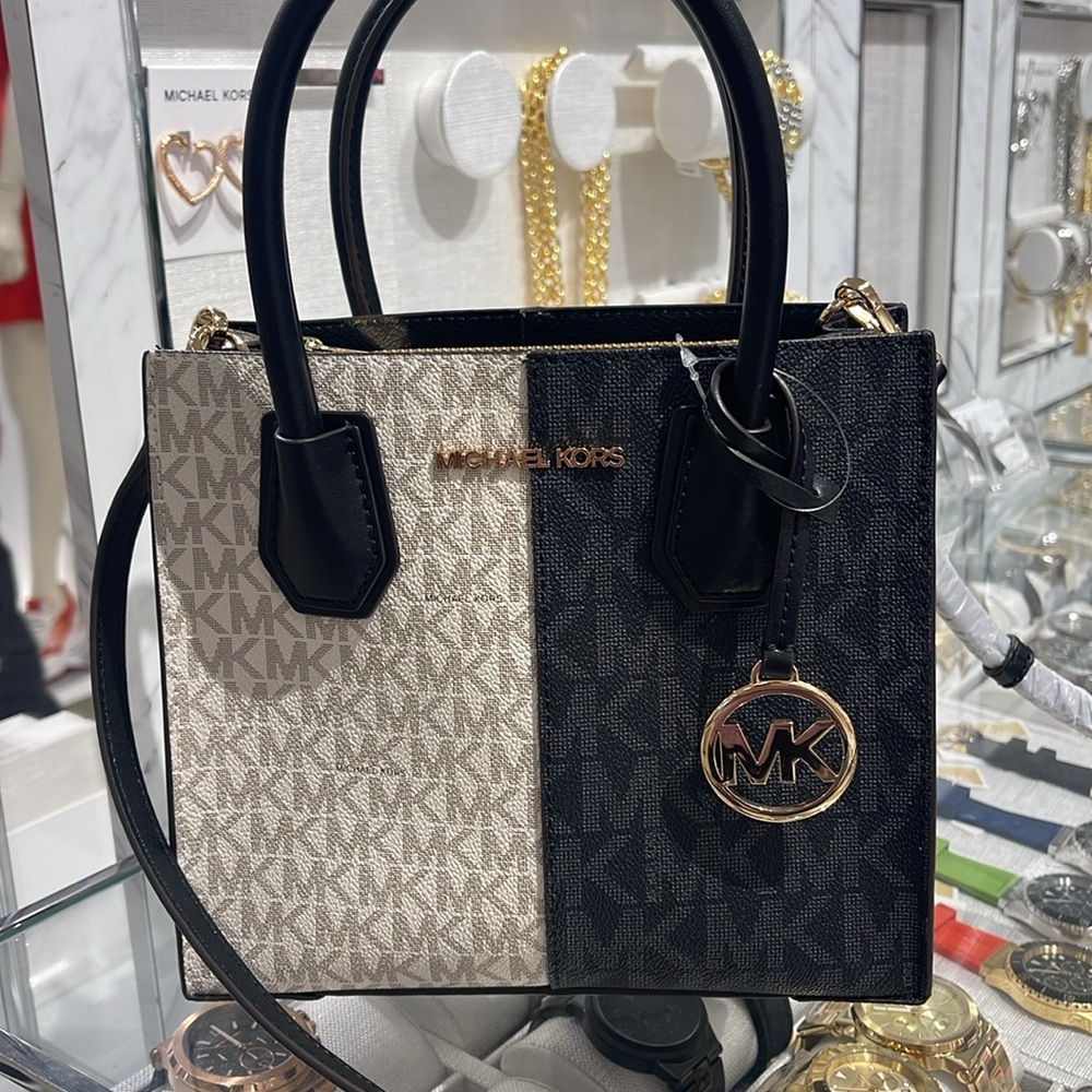 Michael Kors Mercer Medium Two-Tone Logo Crossbody Bag
Black Multi - Picture 5 of 16